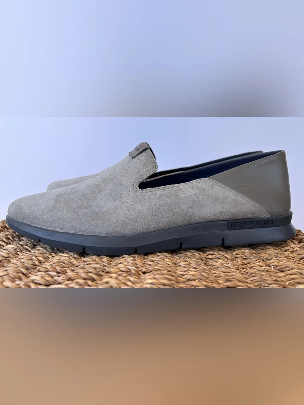 Cole Haan Women’s Grand Horizon Suede Slip-On Loafer Ironstone Size 9B